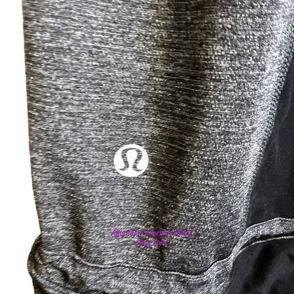 Lululemon Tank Top Women’s Size 6 Coal Gray Yoga Drawstring Hips Excellent - Picture 4 of 7